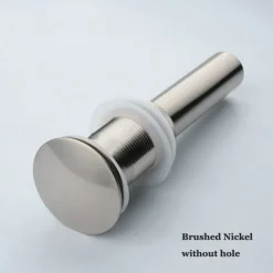 Brass Pop Up Sink Drain Stopper with Overflow Bathroom Faucet Vessel Vanity Sink Drainer