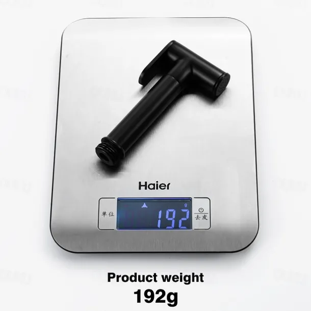 Brass Single Hole Bidet Painted Finishes Black Toilet Handheld Bidet Sprayer Self-Cleaning Contemporary Clean Spray Gun