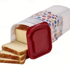 Bread Box, Fresh Bread Storage Container, Bread Loaf Storage Dispenser, Bread Toast Storage Box, Bread Storage Dispenser, Bread Crisper, Grain Storage Box, Ingredients To-Go Box, Food Storage Box