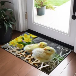 Breaking Egg Easter Doormat Floor Mats Washable Rugs Kitchen Mat Non-Slip Oil Proof Rug Indoor Outdoor Mat Bedroom Decor Bathroom Mat Entrance Rug