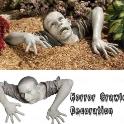 Breaking The Ground Zombie Outdoor Halloween Decoration Zombie Garden Statue Zombie Garden Decoration Halloween Props Funny Resin Sculpture Haunted House Decorations Outdoor Halloween Decorations