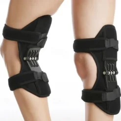 Breathable Non-Slip Joint Support Knee Pads, Knee Booster Brace Joint Support Spring Stabilizer Pad Power Lift Knee Brace Weak Old Legs Sports Climbing Mountains Stairs