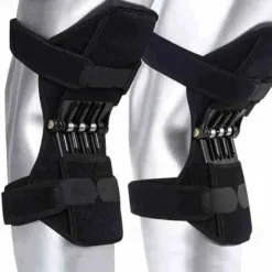 Breathable Non-Slip Joint Support Knee Pads, Knee Booster Brace Joint Support Spring Stabilizer Pad Power Lift Knee Brace Weak Old Legs Sports Climbing Mountains Stairs