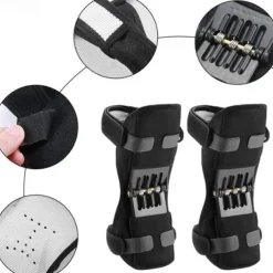 Breathable Non-Slip Joint Support Knee Pads, Knee Booster Brace Joint Support Spring Stabilizer Pad Power Lift Knee Brace Weak Old Legs Sports Climbing Mountains Stairs