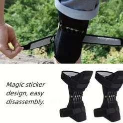 Breathable Non-Slip Joint Support Knee Pads, Knee Booster Brace Joint Support Spring Stabilizer Pad Power Lift Knee Brace Weak Old Legs Sports Climbing Mountains Stairs