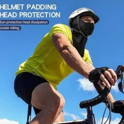 Breathable Sunscreen Ice Silk Face Mask with Neck Gaiter for Outdoor Activities