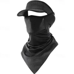 Breathable Sunscreen Ice Silk Face Mask with Neck Gaiter for Outdoor Activities