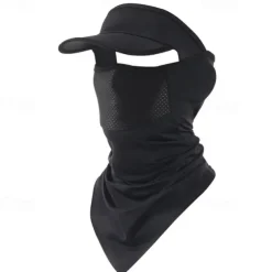 Breathable Sunscreen Ice Silk Face Mask with Neck Gaiter for Outdoor Activities