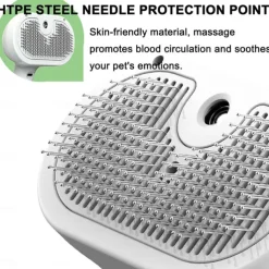 Brush for Dogs, 3 in 1 Water Dog Brush with Water Tank and Release Button, Steam Dog Brush for Shedding Matted Hair, Misty Water Brush for Dogs Cats, Misty Spray Cat Brush