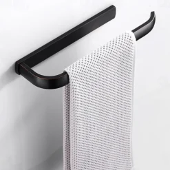 Brushed Brass Towel holder Towel Bar Contemporary Brass 1pc - Hotel bath 1-Towel Bar