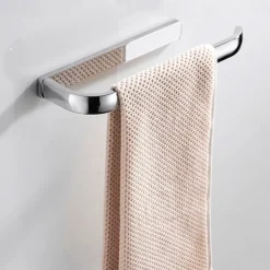 Brushed Brass Towel holder Towel Bar Contemporary Brass 1pc - Hotel bath 1-Towel Bar