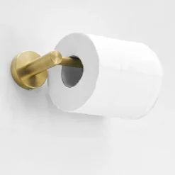 Brushed Brass Towel holder Bathroom Accessory Set Include Towel Bar Robe Hook and Towel Ring New Design Modern Stainless Steel Material Wall Mounted Golden 3pcs