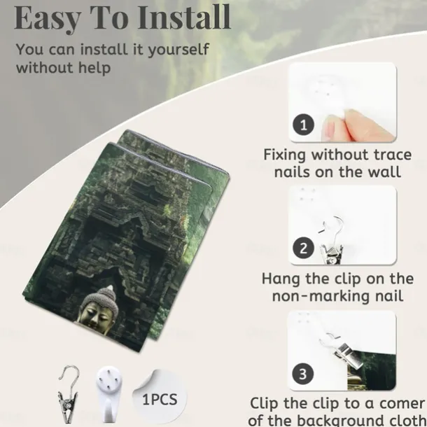 Buddha Landscape Boho Hanging Tapestry Wall Art Large Tapestry Mural Decor Photograph Backdrop Blanket Curtain Home Bedroom Living Room Decoration