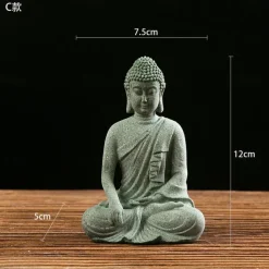 Buddha Statue - Perfect for Zen Garden, Fish Aquarium, Yoga, Bonsai & More - Spiritual Feng Shui Decoration & Lucky Tea Man Ornaments