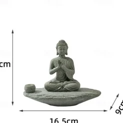 Buddha Statue - Perfect for Zen Garden, Fish Aquarium, Yoga, Bonsai & More - Spiritual Feng Shui Decoration & Lucky Tea Man Ornaments