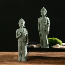 Buddha Statue - Perfect for Zen Garden, Fish Aquarium, Yoga, Bonsai & More - Spiritual Feng Shui Decoration & Lucky Tea Man Ornaments