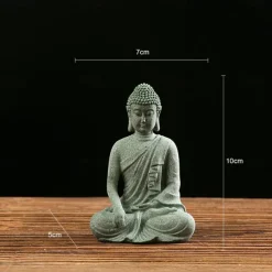 Buddha Statue - Perfect for Zen Garden, Fish Aquarium, Yoga, Bonsai & More - Spiritual Feng Shui Decoration & Lucky Tea Man Ornaments