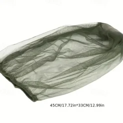 Bug Head Net Mesh Face Netting for Hats Insect Net Mask Cover from Gnats Extra Fine Fly Screen Holes Outdoor Protection for Men & Women