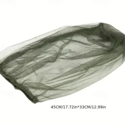 Bug Head Net Mesh Face Netting for Hats Insect Net Mask Cover from Gnats Extra Fine Fly Screen Holes Outdoor Protection for Men & Women
