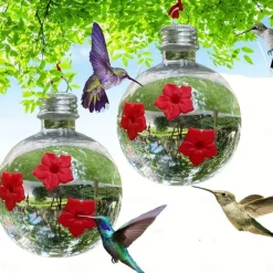 Bulb Hummingbird Hanging Feeders for Yard Birds Feeders Yard Birds Feeders Supplies Bird Water Drinking Tool Jar Hummingbird Feeders for Outdoors Hanging