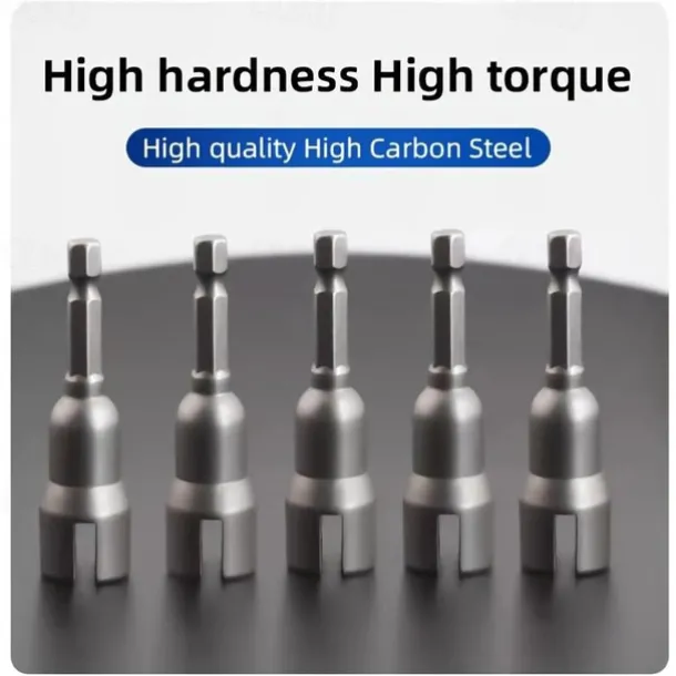 Butterfly Bolt Socket Wrench 6.35mm Hex Shank Socket Adapter Nut For Power Tool Slotted Electric Screwdriver