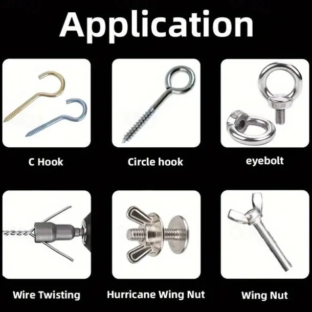 Butterfly Bolt Socket Wrench 6.35mm Hex Shank Socket Adapter Nut For Power Tool Slotted Electric Screwdriver