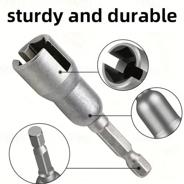Butterfly Bolt Socket Wrench 6.35mm Hex Shank Socket Adapter Nut For Power Tool Slotted Electric Screwdriver