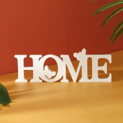 Butterfly HOME Letter Decor – Modern Minimalist PVC Ornament, Creative Tabletop Decoration for Home, Party, and Gathering, Stylish Decorative Craft for Living Room and Event Decor