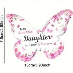 Butterfly Shaped Acrylic Decorative Plate - Perfect Gift for Grandma, Aunts, Sisters, and Mom - Ideal for Birthdays, Christmas, Mother's Day, and Thanksgiving