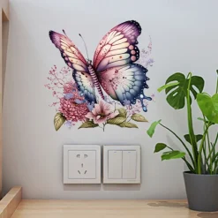 Butterfly Sticker Warm Bedroom Sticker Window Sticker Background Wall Decoration Toilet Sticker Tile Toilet Sticker Christmas Decoration Sticker