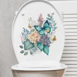 Butterfly Sticker Warm Bedroom Sticker Window Sticker Background Wall Decoration Toilet Sticker Tile Toilet Sticker Christmas Decoration Sticker