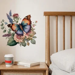Butterfly Sticker Warm Bedroom Sticker Window Sticker Background Wall Decoration Toilet Sticker Tile Toilet Sticker Christmas Decoration Sticker
