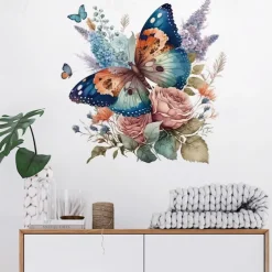 Butterfly Sticker Warm Bedroom Sticker Window Sticker Background Wall Decoration Toilet Sticker Tile Toilet Sticker Christmas Decoration Sticker