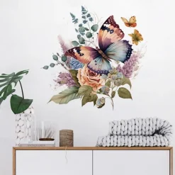 Butterfly Sticker Warm Bedroom Sticker Window Sticker Background Wall Decoration Toilet Sticker Tile Toilet Sticker Christmas Decoration Sticker