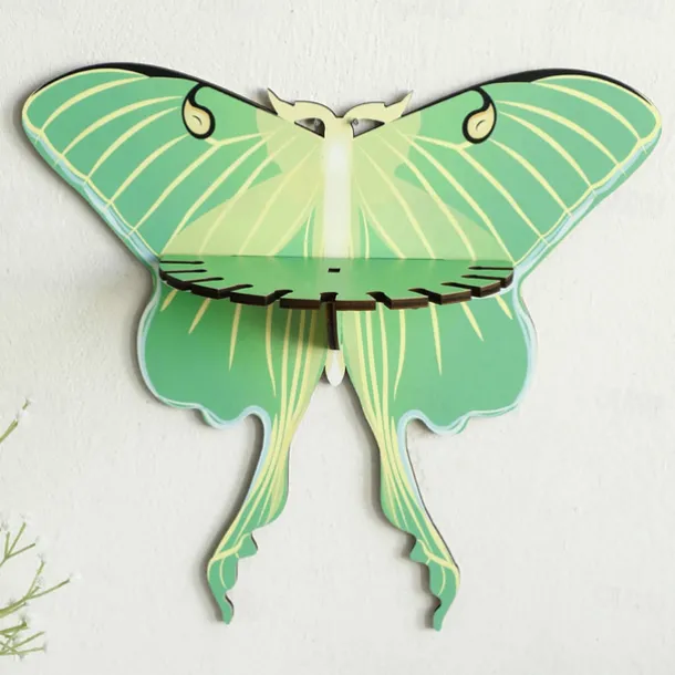 Butterfly Wall Shelf Wooden Floating Shelves Boho Home Decor ation Display Stand Room Decorations Aesthetic Gifts for Spring Home Decor