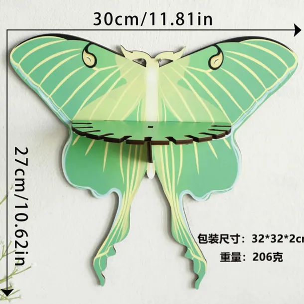 Butterfly Wall Shelf Wooden Floating Shelves Boho Home Decor ation Display Stand Room Decorations Aesthetic Gifts for Spring Home Decor