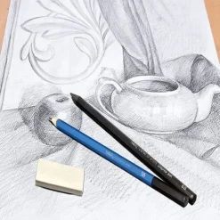 Bview Art 32 Pack Drawing Pencils Set, Professional Drawing Art Kit With Sketch Pencils, Graphite Charcoal Sticks In Portable Case, Drawing Supplies For Kids Adults Artists