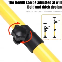 Cabinet Jack Support Pole Quick Adjustable Support Pole Telescopic Steel Rod for Drywall, Cabinets, Crown Moldings, and More - Expands from 45.3 to 114.7 Inches