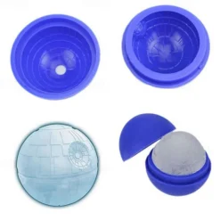 CakeTools Wars Death Star Silicone Round Ice Cube Mold Tray Desert Sphere Mould DIY Tool Ice Tray Ice Cream CakeTools
