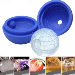 CakeTools Wars Death Star Silicone Round Ice Cube Mold Tray Desert Sphere Mould DIY Tool Ice Tray Ice Cream CakeTools