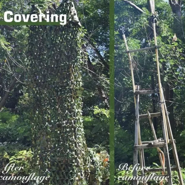 Camouflage Net Sunshade Net 150D Oxford Fabric Camo Net for Outdoor - Lightweight, Durable, Perfect Sunshade, Home Decoration, Easy Setup, Ideal for Paintball, Bird Watching, Camping