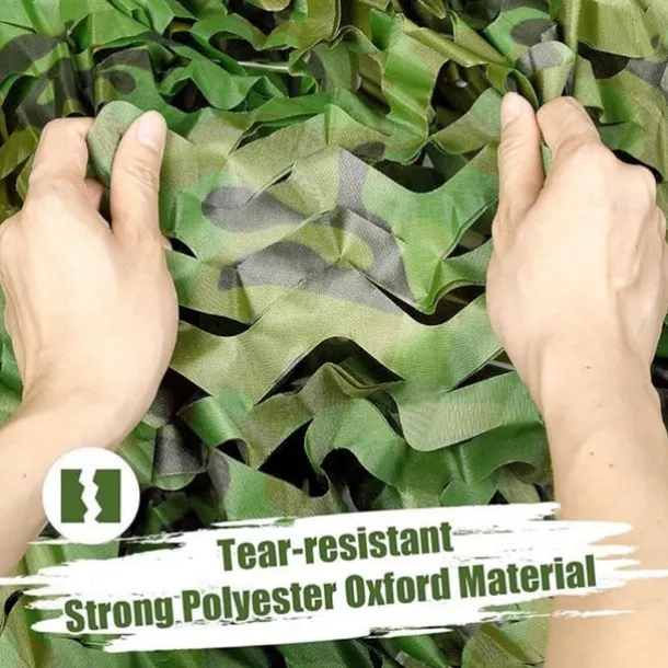 Camouflage Net Sunshade Net 150D Oxford Fabric Camo Net for Outdoor - Lightweight, Durable, Perfect Sunshade, Home Decoration, Easy Setup, Ideal for Paintball, Bird Watching, Camping