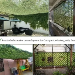 Camouflage Net Sunshade Net 150D Oxford Fabric Camo Net for Outdoor - Lightweight, Durable, Perfect Sunshade, Home Decoration, Easy Setup, Ideal for Paintball, Bird Watching, Camping