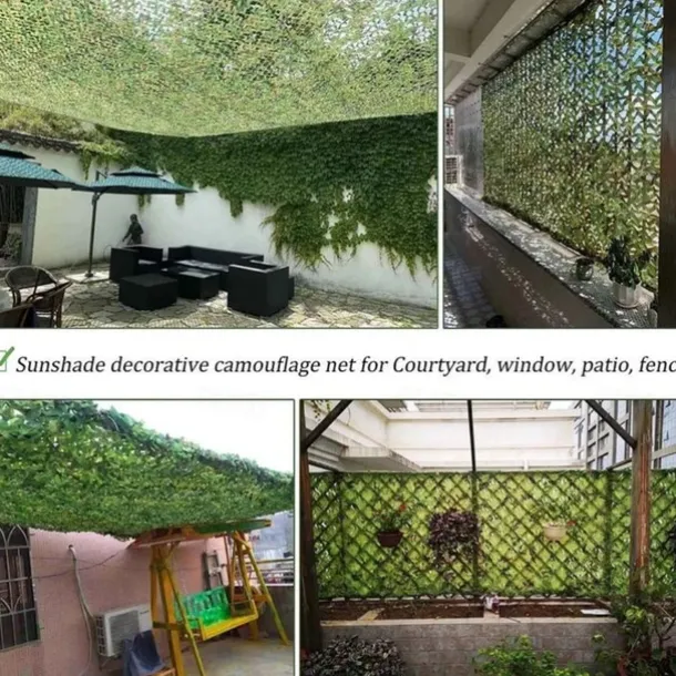 Camouflage Net Sunshade Net 150D Oxford Fabric Camo Net for Outdoor - Lightweight, Durable, Perfect Sunshade, Home Decoration, Easy Setup, Ideal for Paintball, Bird Watching, Camping