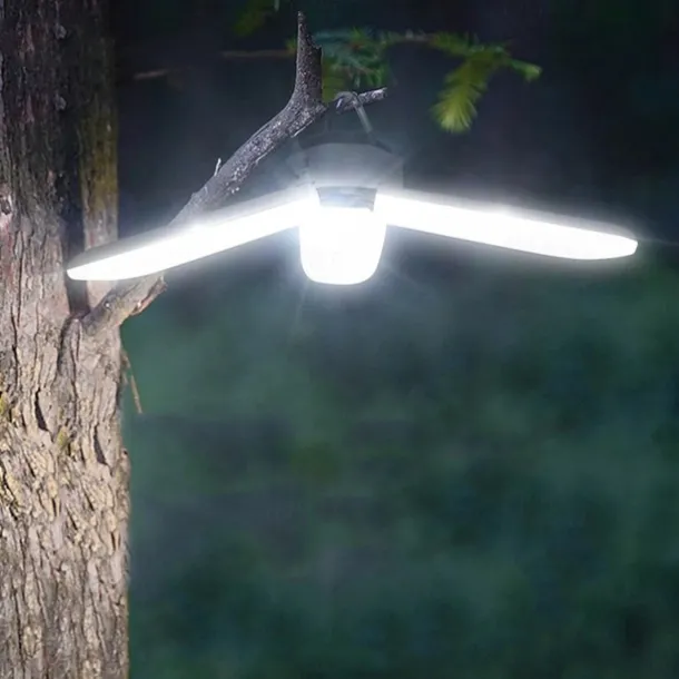 Camping Lights Solar Outdoor 60LED USB Rechargeable Bulb Portable Foldable Lamp Camp For Tent Hiking Picnic Emergency Lantern Lamp