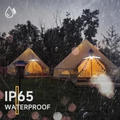 Camping Lights Solar Outdoor 60LED USB Rechargeable Bulb Portable Foldable Lamp Camp For Tent Hiking Picnic Emergency Lantern Lamp