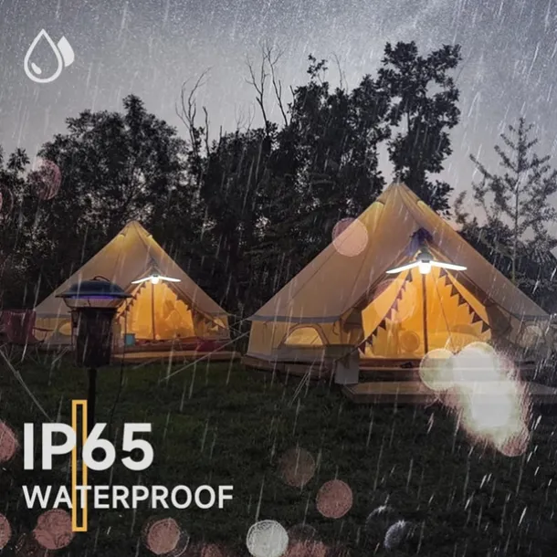 Camping Lights Solar Outdoor 60LED USB Rechargeable Bulb Portable Foldable Lamp Camp For Tent Hiking Picnic Emergency Lantern Lamp