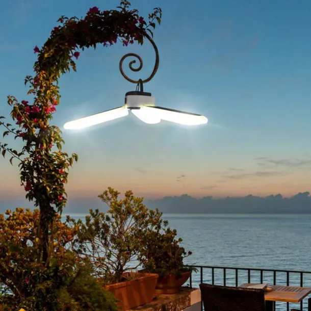 Camping Lights Solar Outdoor 60LED USB Rechargeable Bulb Portable Foldable Lamp Camp For Tent Hiking Picnic Emergency Lantern Lamp