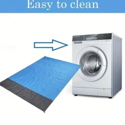 Camping Mat Waterproof Pocket Beach Blanket Outdoor Grounding Mat Mattress Picnic Pocket Carpet Rug Sand Beach Mat Portable Folding Lightweight Sleeping Bed Pad