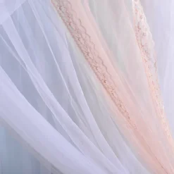 Canopy Curtain Bedding Romantic Baby Girl Round Dome Tent Cotton Suitable for beds Within 18M Bed Canopy